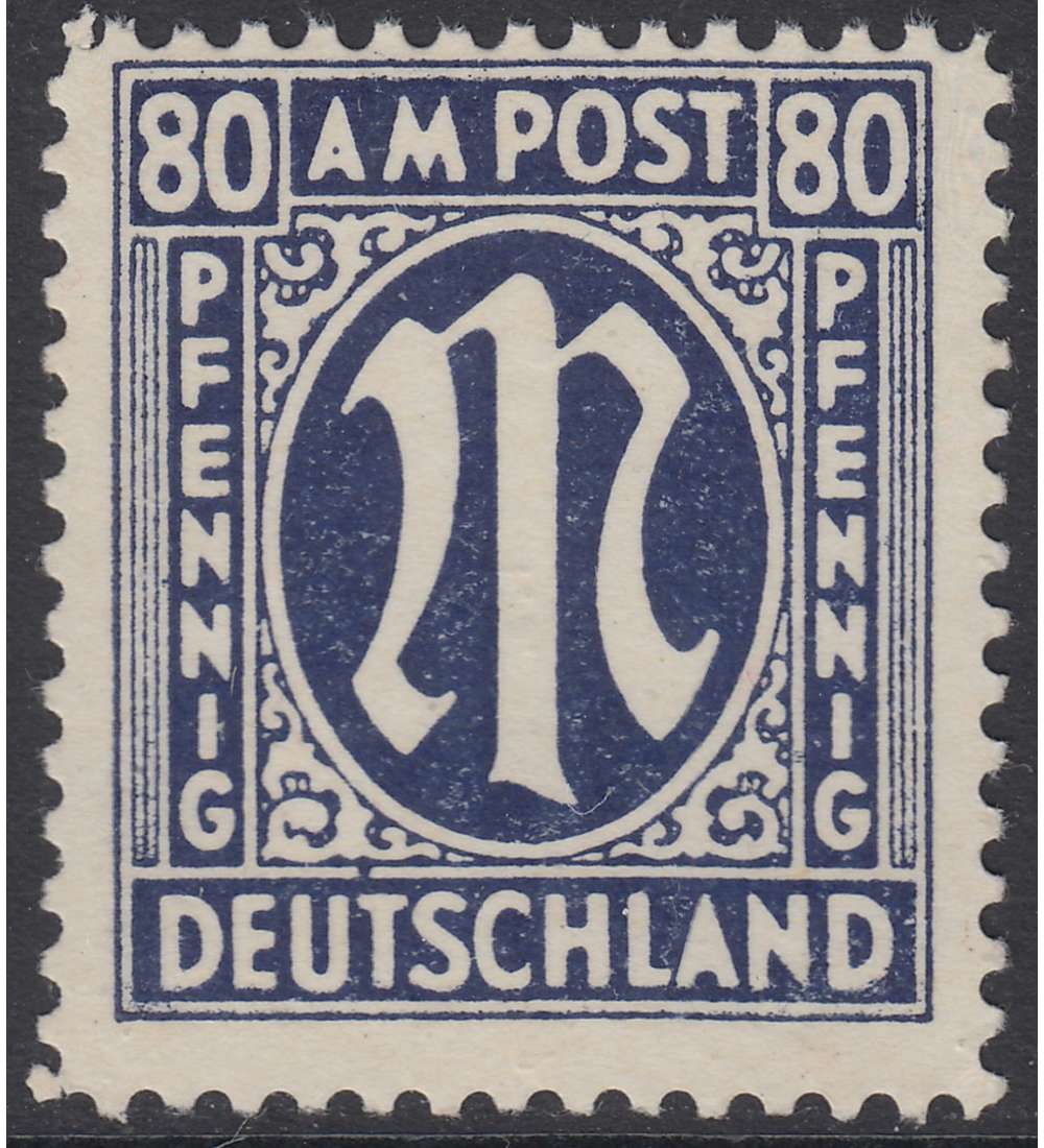 Alliierte Besetzung Nr. 34 Pf postfrisch ** Postflschung geprft und signiert Schlegel