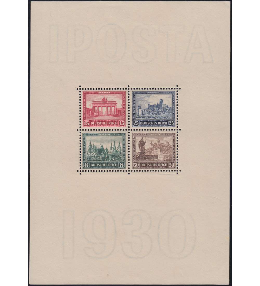 Deutsches Reich Block 1 postfrisch ** gepr�ft und signiert Schlegel