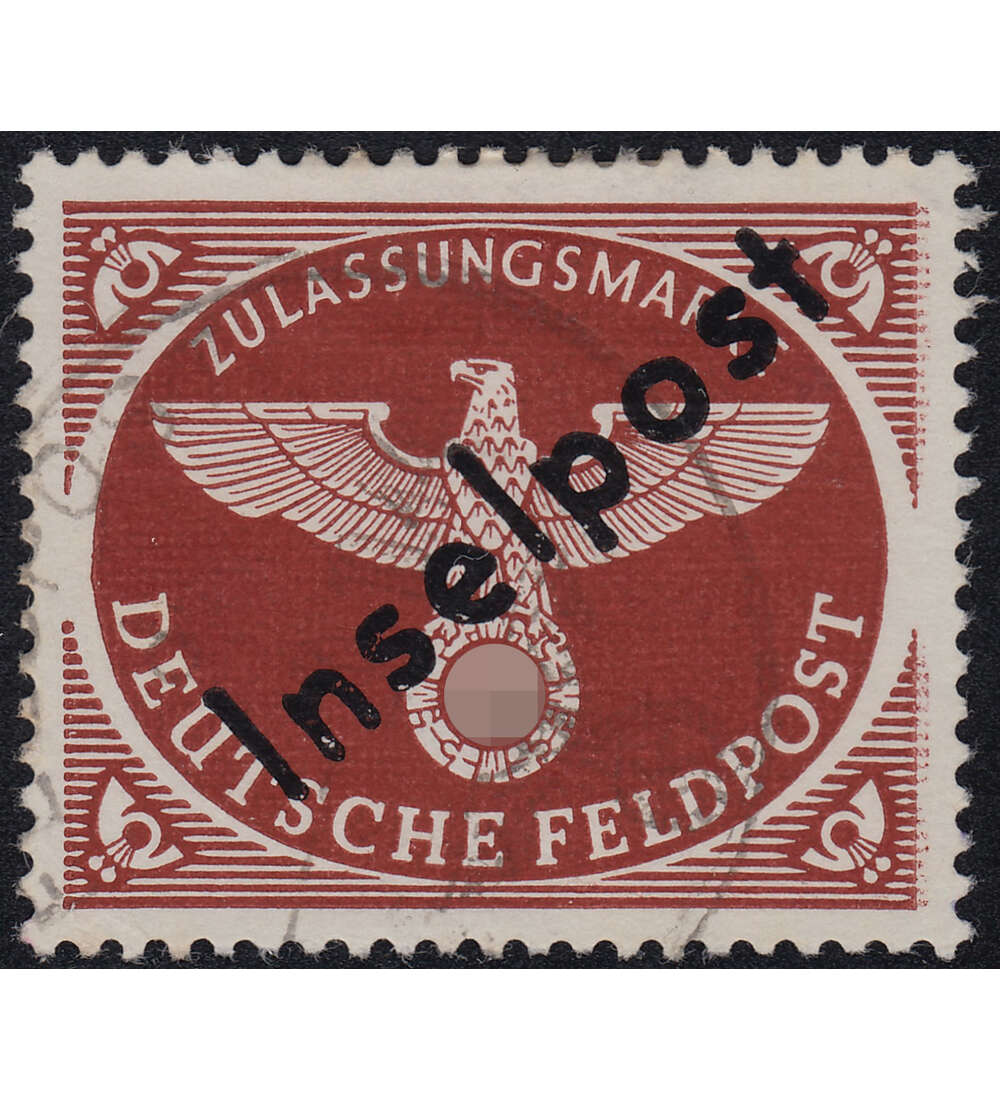 Deutsches Reich Feldpost Nr. 6 gestempelt, geprft+signiert Inselpost Vucovar