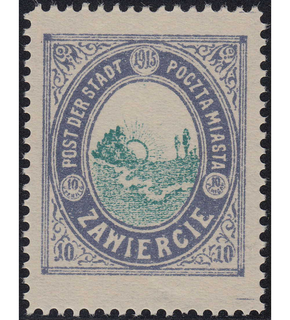 Deutsches Post in Polen Zawiercie Nr. 1 III postfrisch **