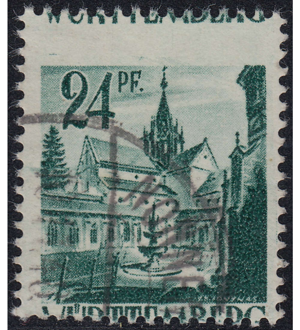 Wrttemberg Nr. 24 gestempelt Verzhnung