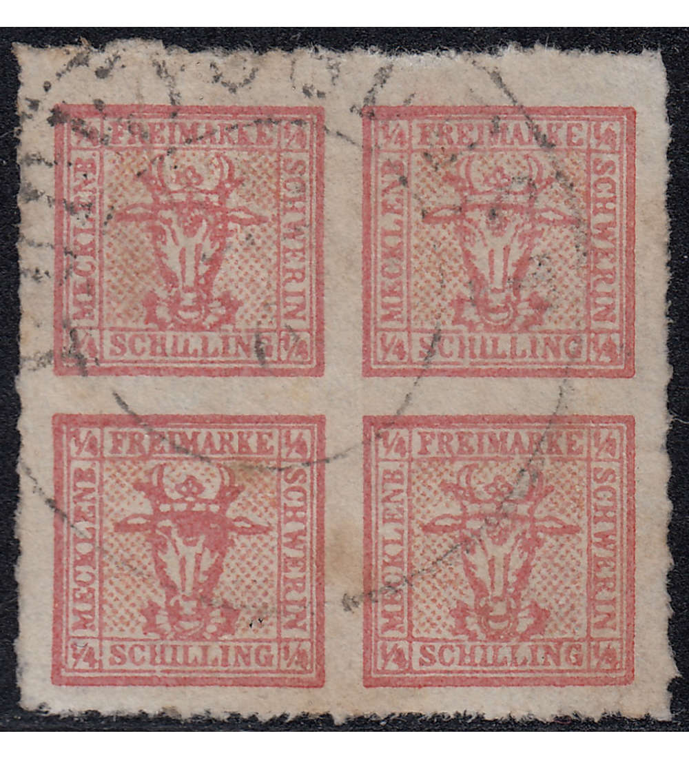 Mecklenburg-Schwerin Nr. 4 gestempelt, gepr�ft + signiert