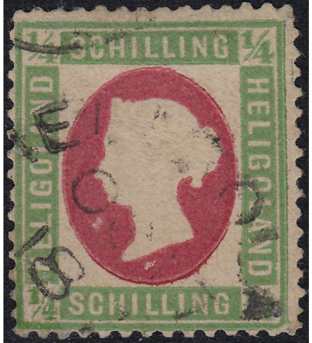 Helgoland Nr. 8 F gestempelt geprft+signiert