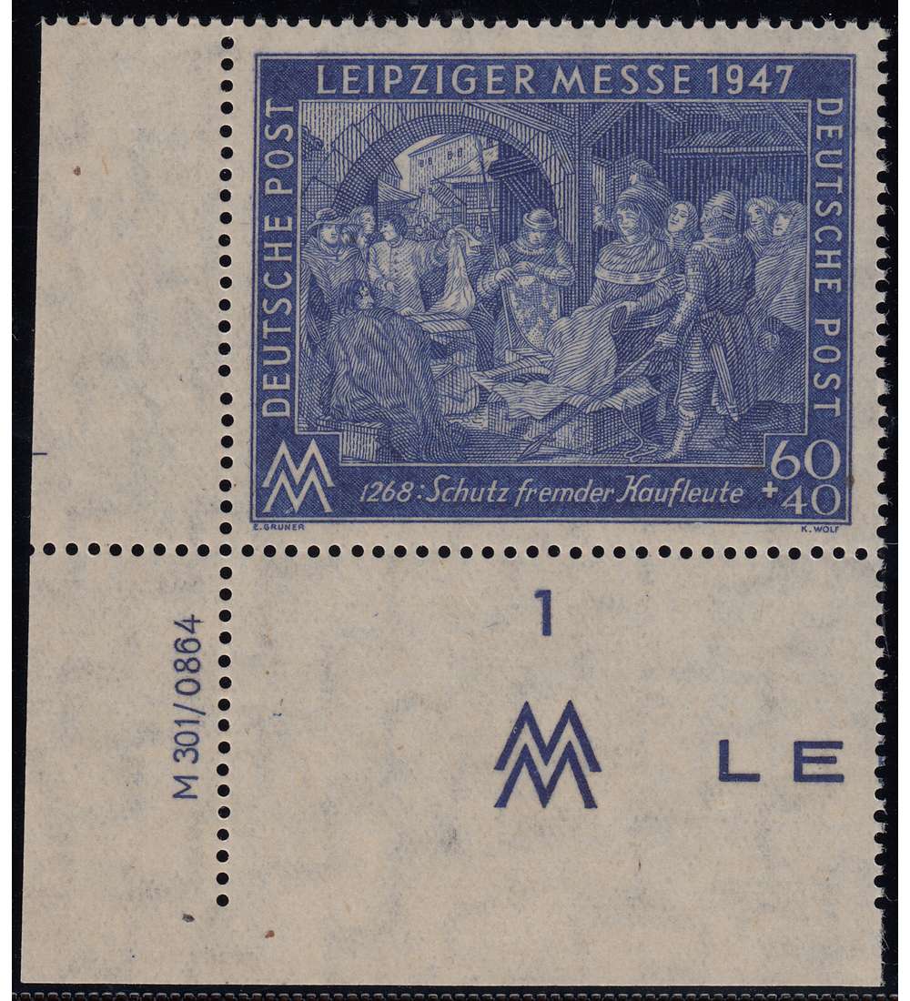 All. Besetzung Nr. 942 I C DV postfrisch ** Eckrandstck Druckvermerk