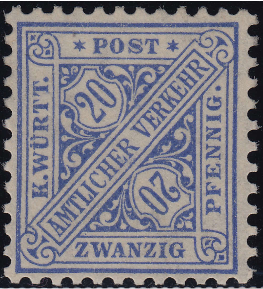 Wrttemberg Nr. 231 aa postfrisch, geprft+signiert Winkler