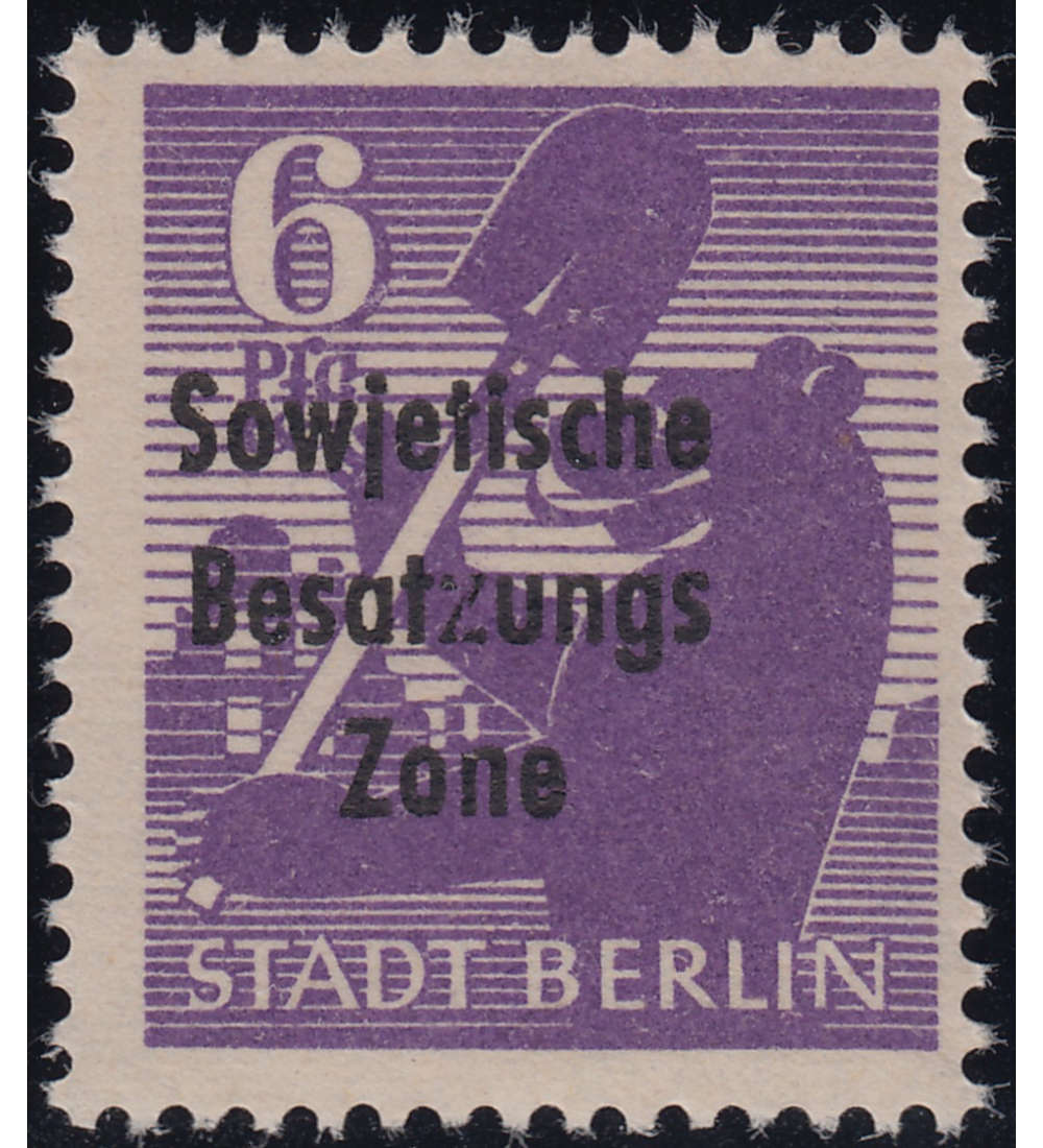 SBZ Nr. 201 IV postfrisch ** Plattenfehler