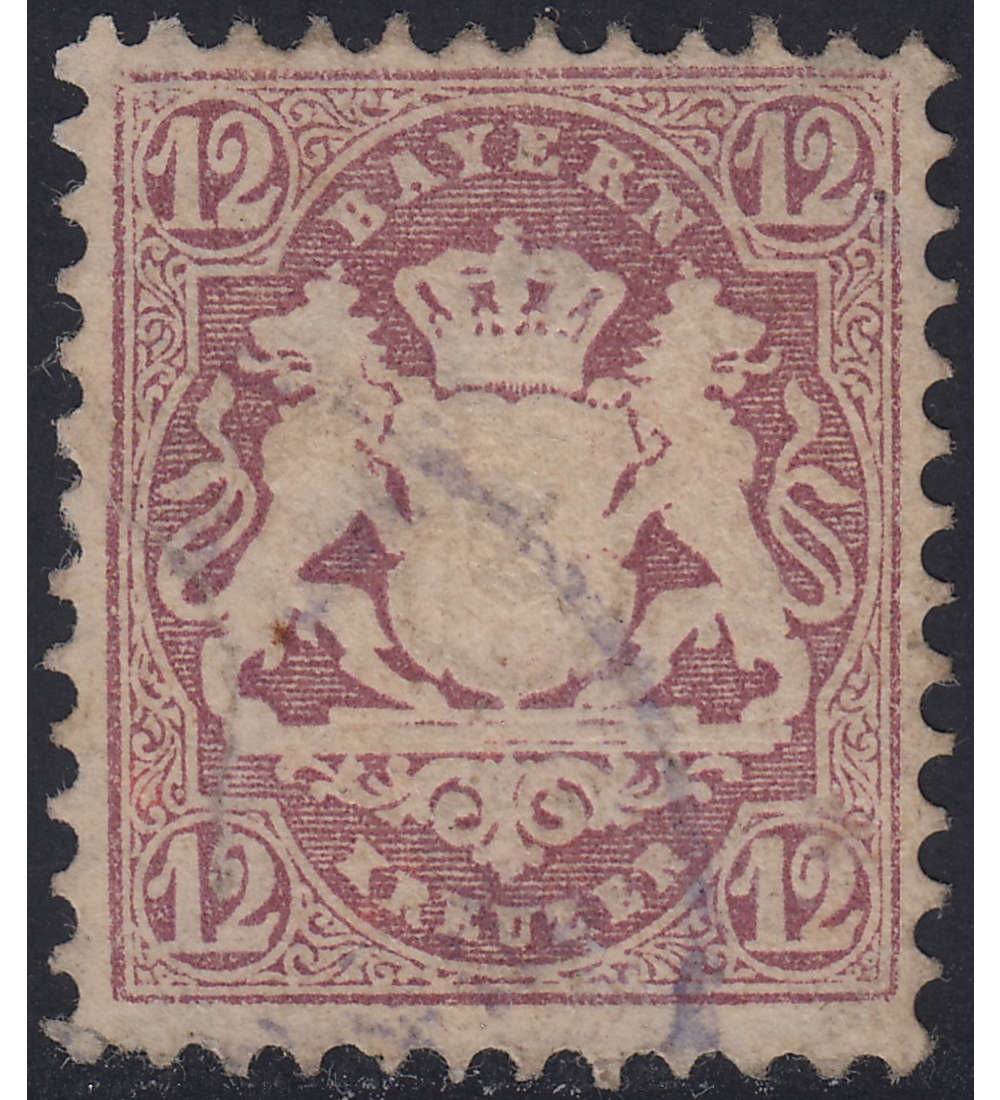 Bayern Nr. 26 X gestempelt geprft und signiert