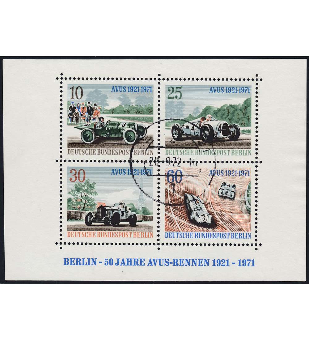 Berlin Block 3 gestempelt linker Rand berbreit