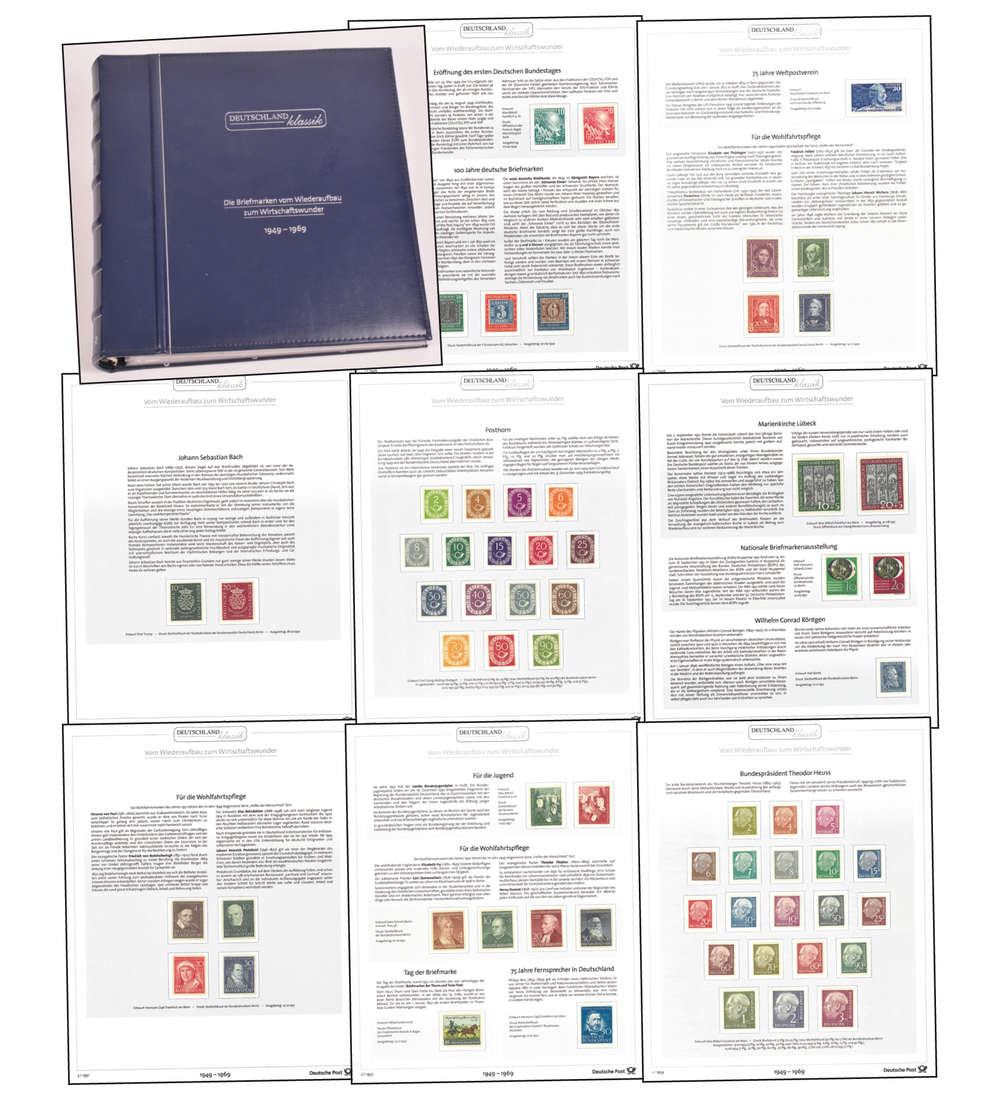 BRD Bund 1949-1959 postfrisch ** im Post-Vordruckalbum