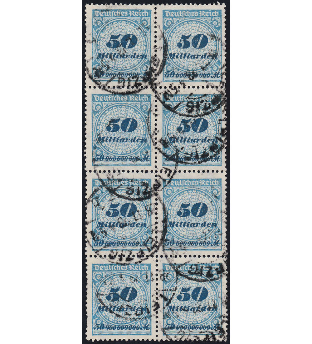 Deutsche Reich Nr. 330 A gestempelt Achterblock