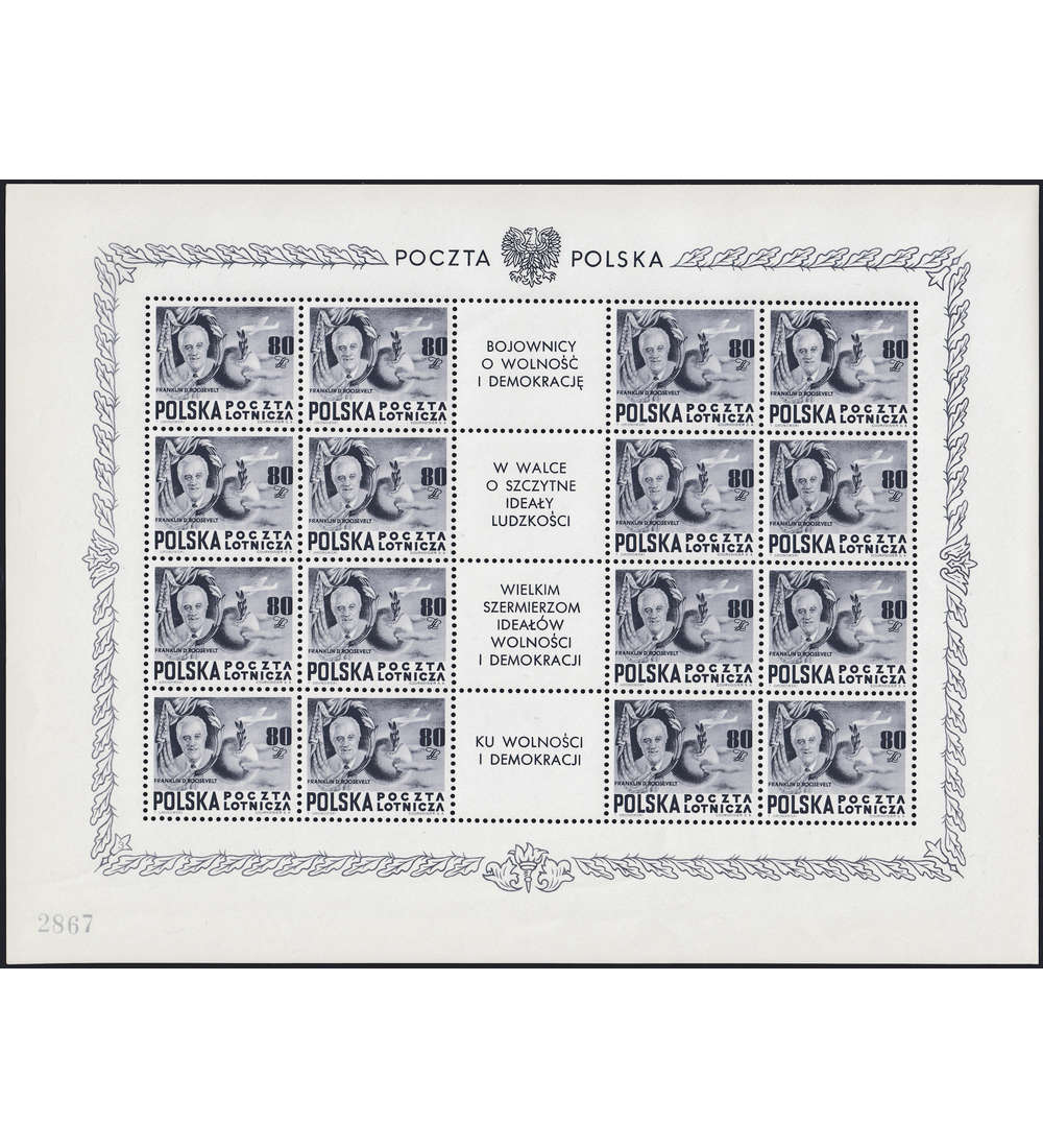   Polen Nr. 515 postfrisch Zwischensteg-Kleinbogen