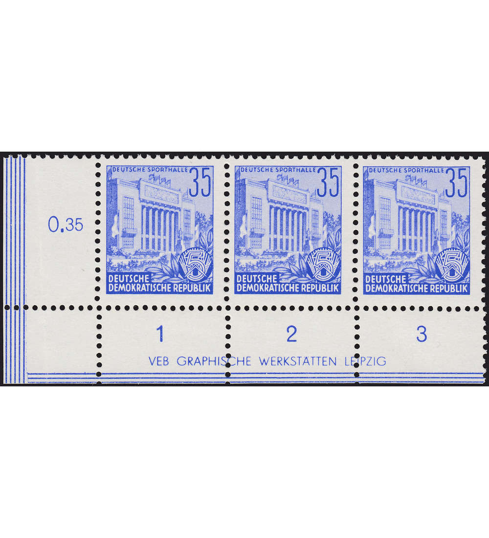 DDR - Druckvermerk Nr. 374 XII DV postfrisch