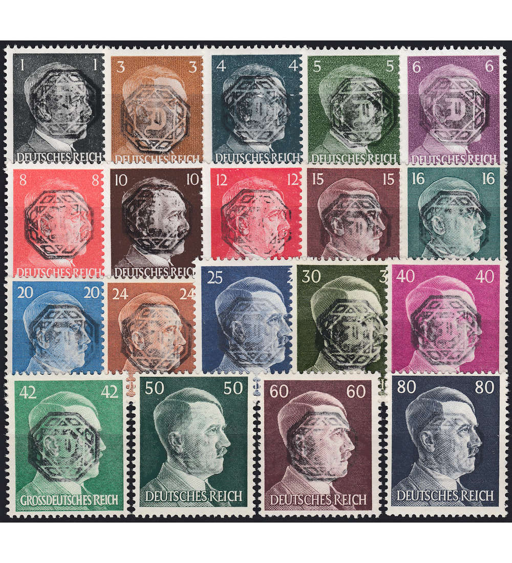 Lokalausgabe Lbau Nr. 3 -21 postfrisch geprft und signiert