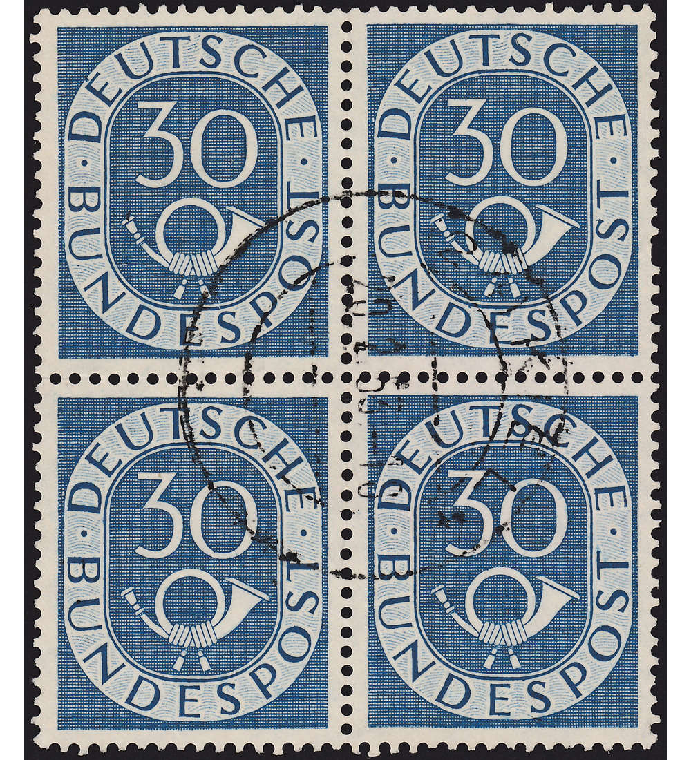 BRD Nr. 132 gestempelter Viererblock