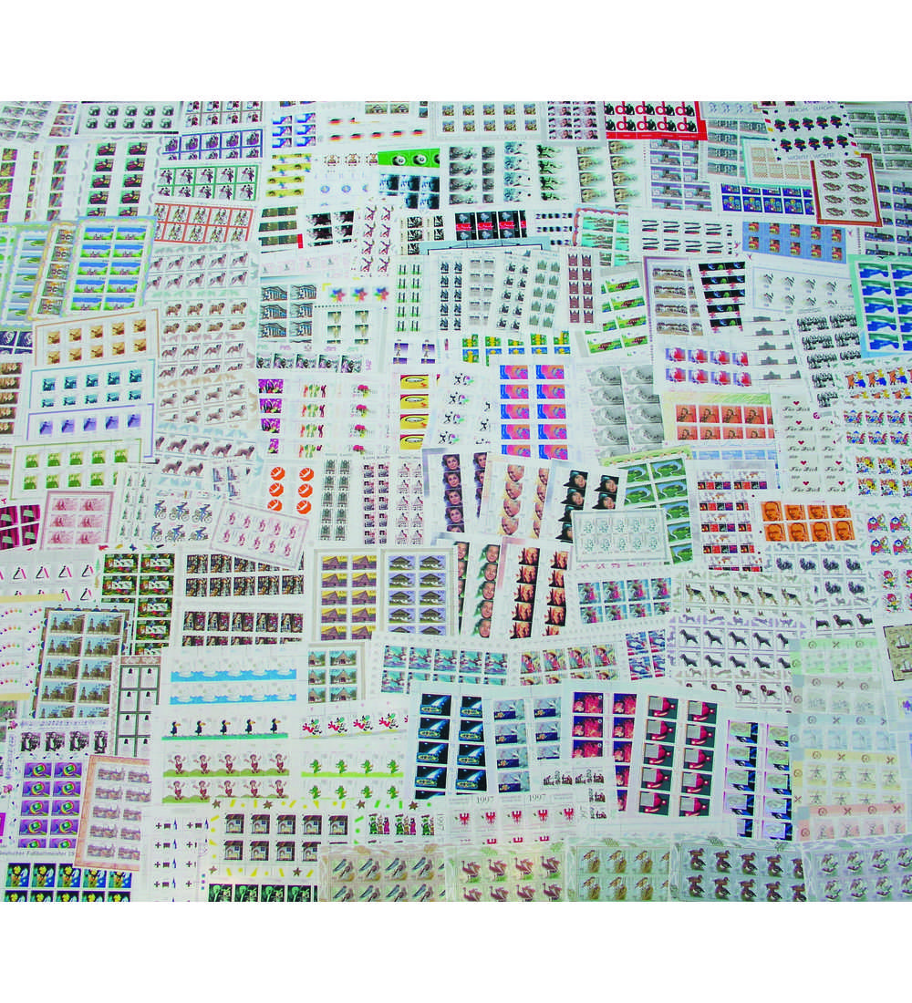 BRD Doppel-Kollektion 10er-Bgen 1994 - 2000 postfrisch und gestempelt