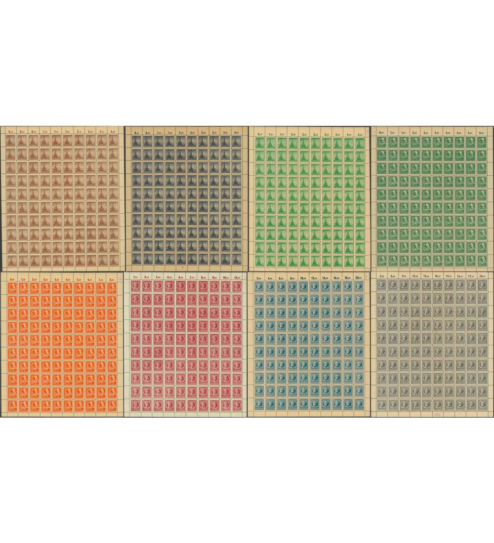 SBZ Thringen-Sammlung OPD Erfurt Nr. 92-99 25 Bogen postfrisch **