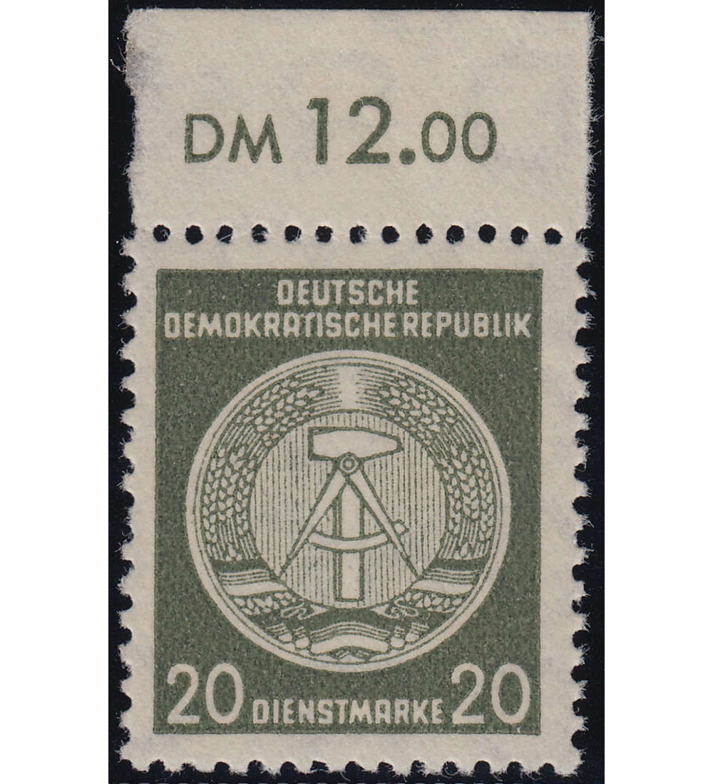 DDR- Dienstmarke Nr. 22 xI XI postfrisch ** Fotobefund Paul