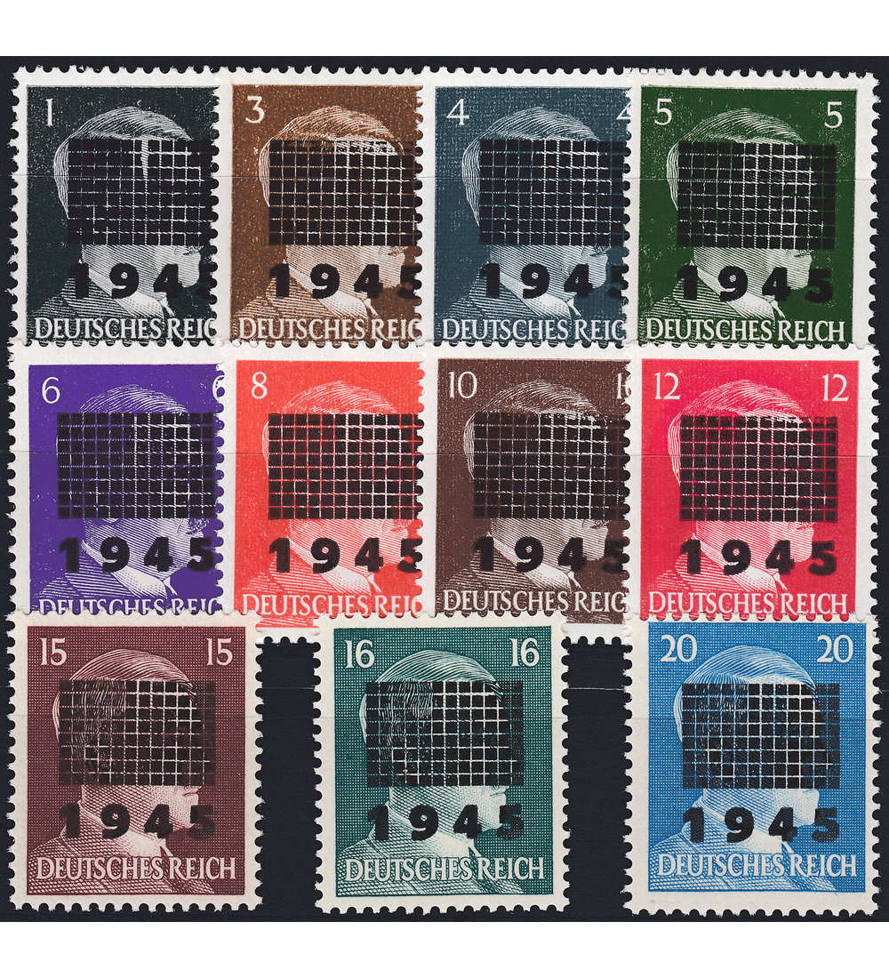 Deutsche Lokalausgabe Netzschkau-Reichenbach Nr. 1-11 I postfrisch **