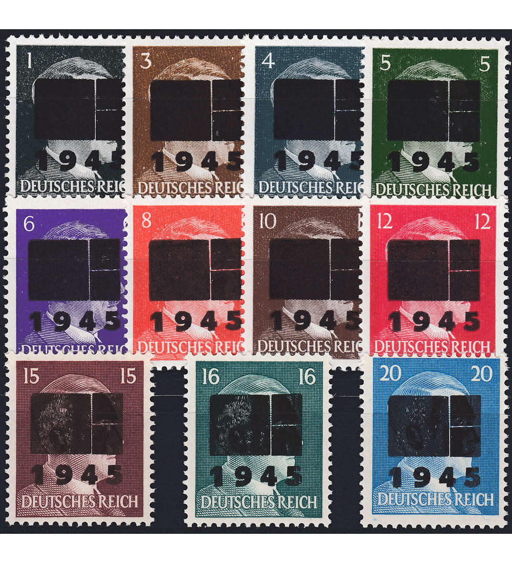 Deutsche Lokalausgabe Netzschkau-Reichenbach Nr. 1-11 II b postfrisch **