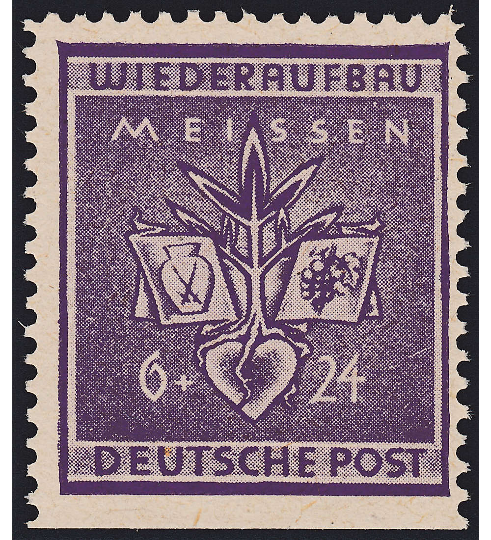 Deutsche Lokalausgabe Meien Nr. 36 A Uu postfrisch ** unten ungezhnt