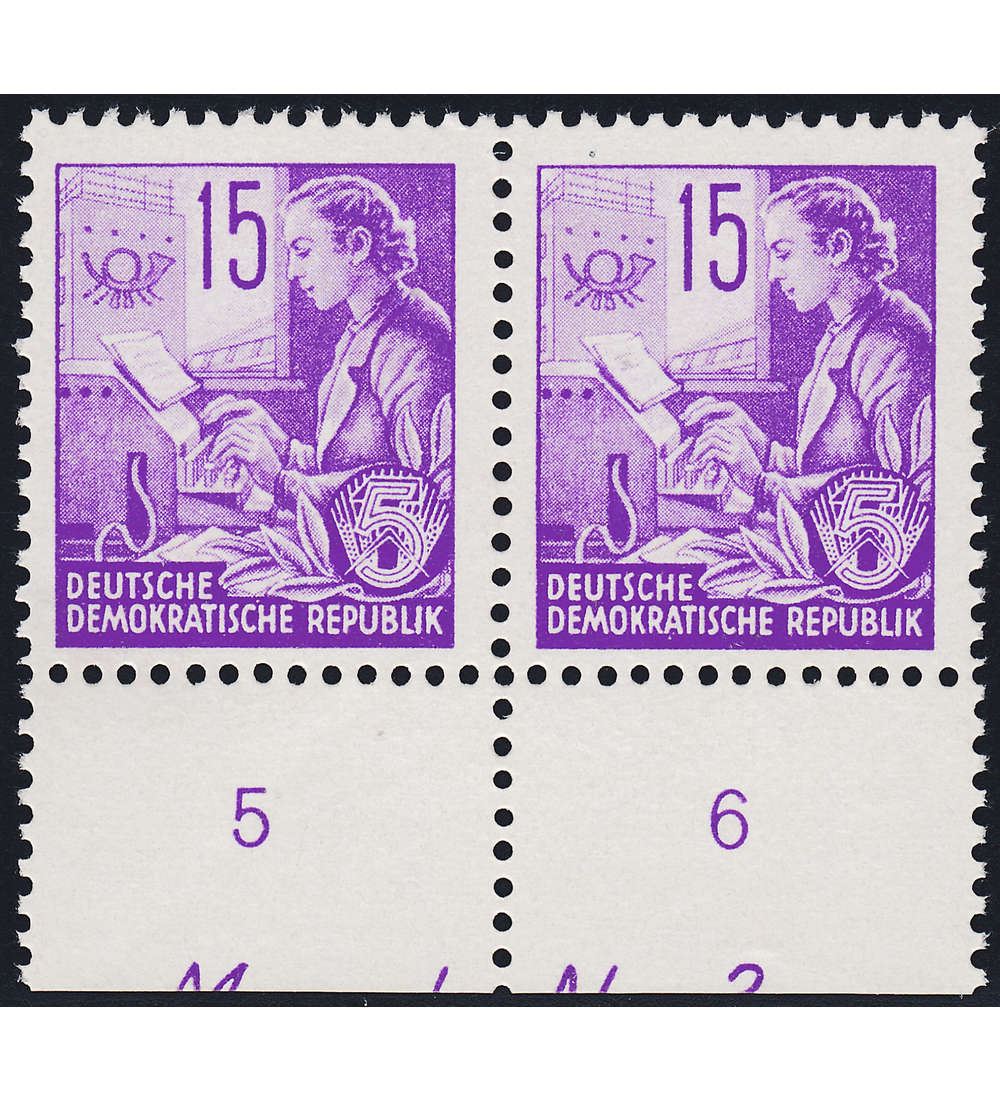 DDR Nr. 368 DKV postfrisch ** Druckkontollvermerk