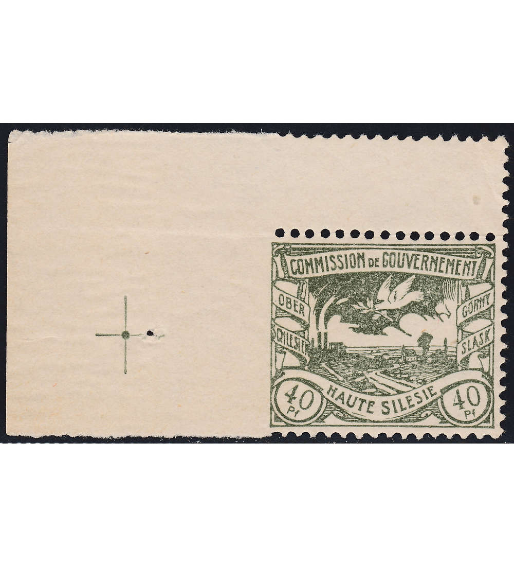 Oberschlesien Nr. 21 Ul postfrisch links ungezhnt