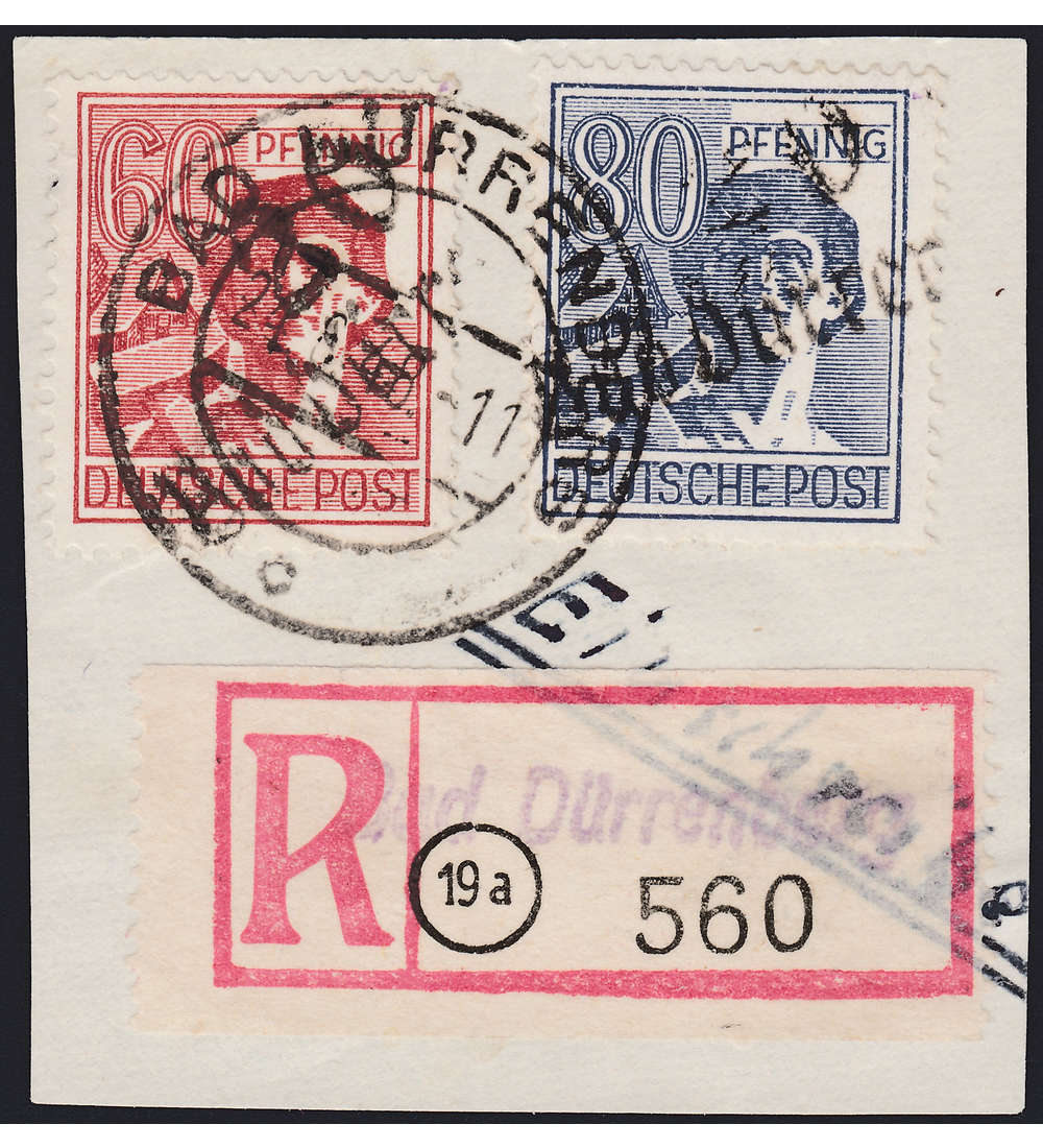 SBZ Nr. 179+180 Briefstck geprft und signiert