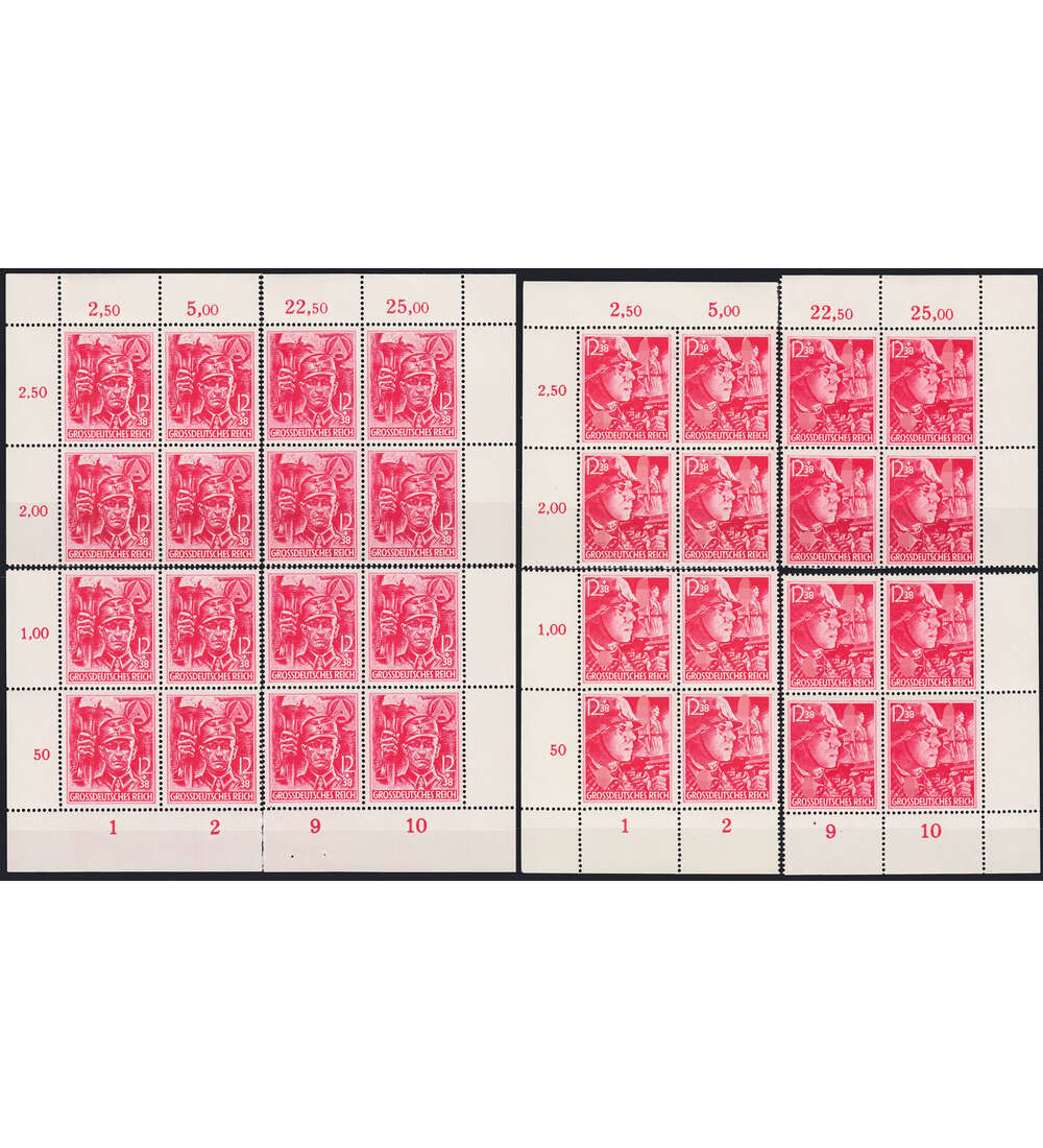 Deutsches Reich Nr. 909-910 postfrisch 4 Eckrand-4er-Block