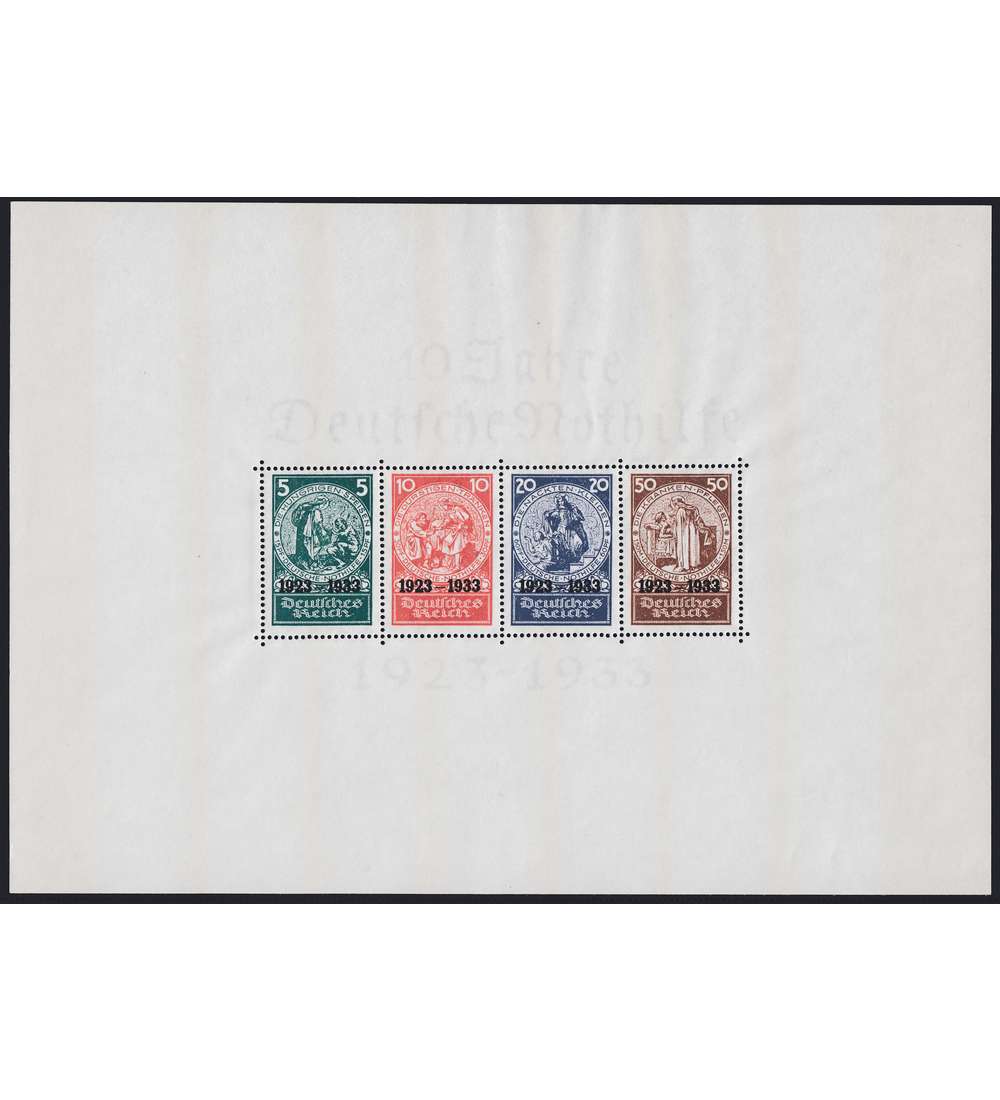 Deutsches Reich Block 2 ungestempelt mit Lagerungsstreifen