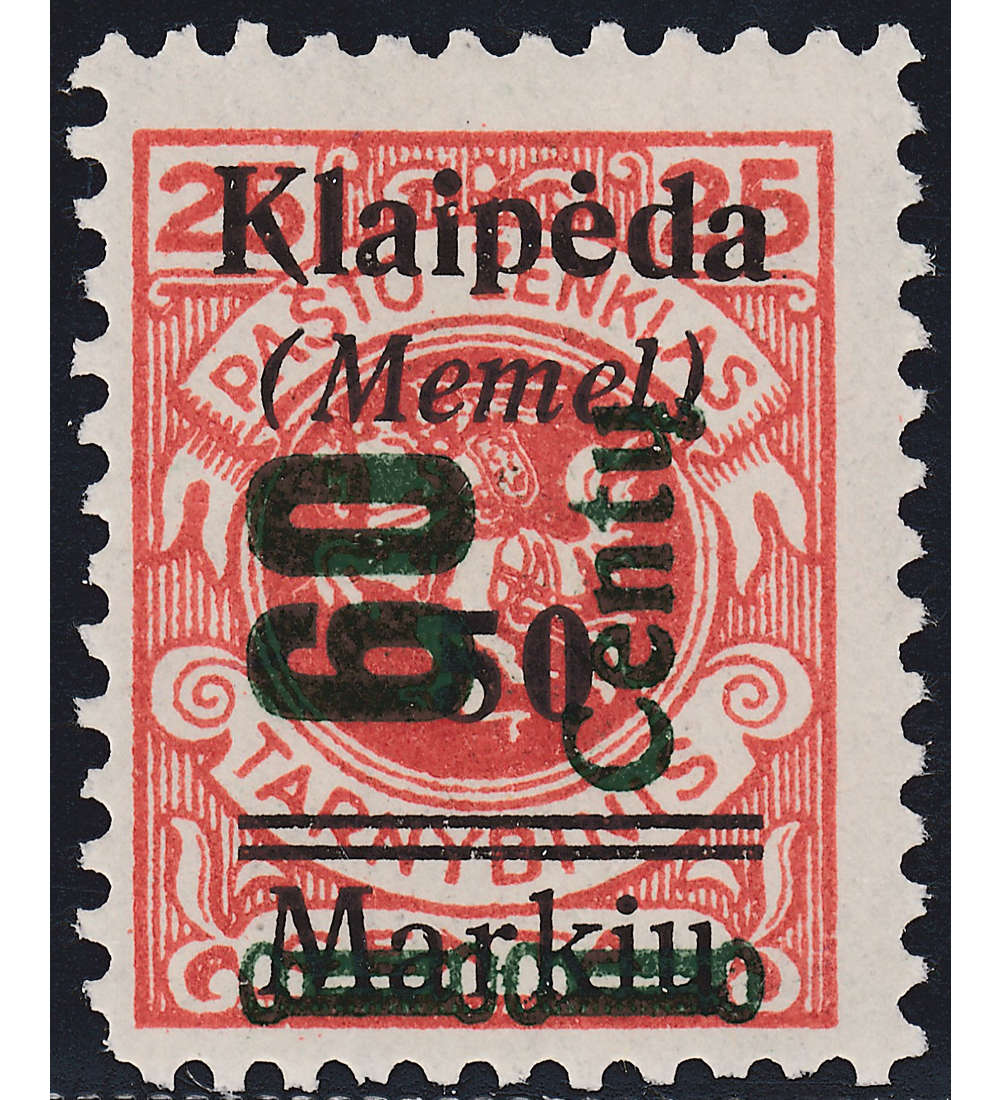 Memel Nr. 233 I postfrisch ** mit Farbfotoattest