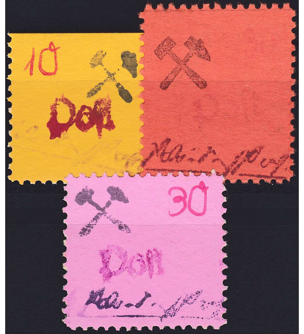 Dt. Lokalausgabe Grorschen Nr. 28-30 postfrisch