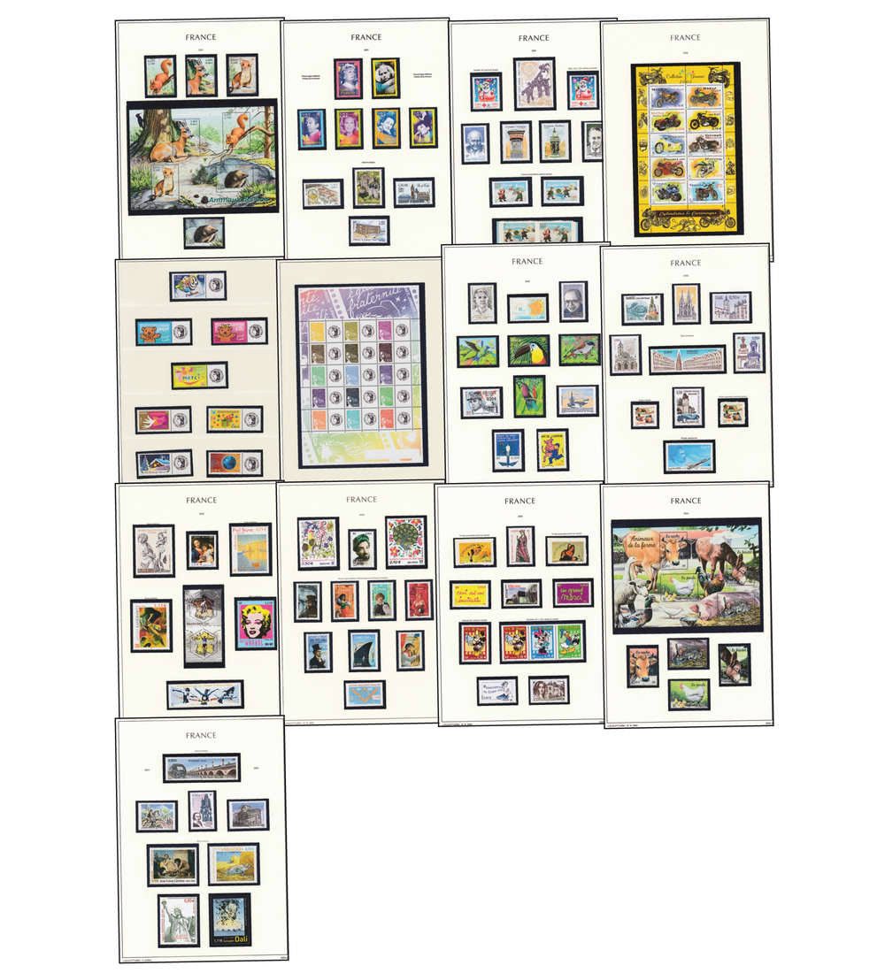 Frankreich 2001-2013 postfrisch Komplettsammlung