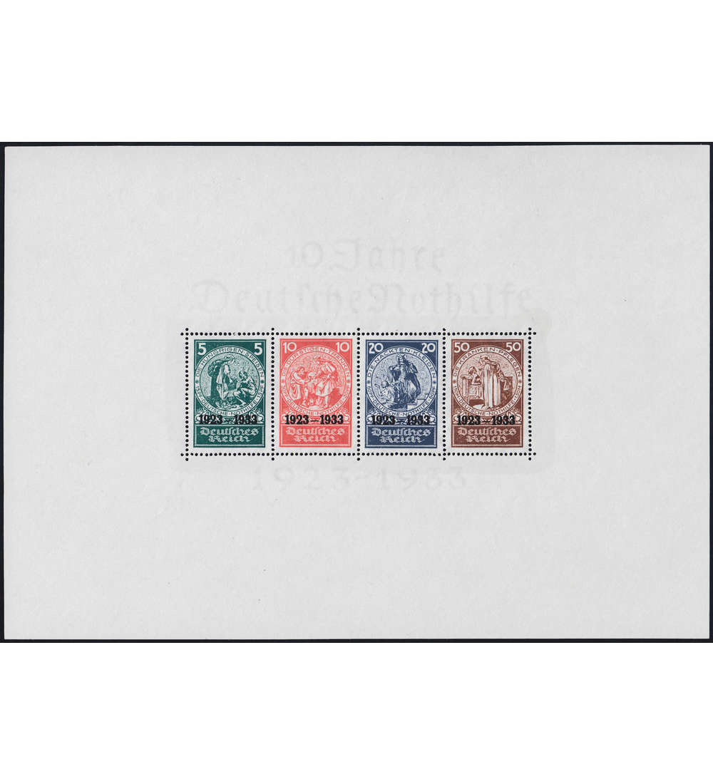 Deutsches Reich Block 2 postfrisch ** Nothilfe 1933 geprft und signiert