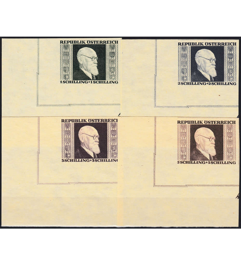 sterreich Nr. 772-775 B postfrisch als Eckrand
