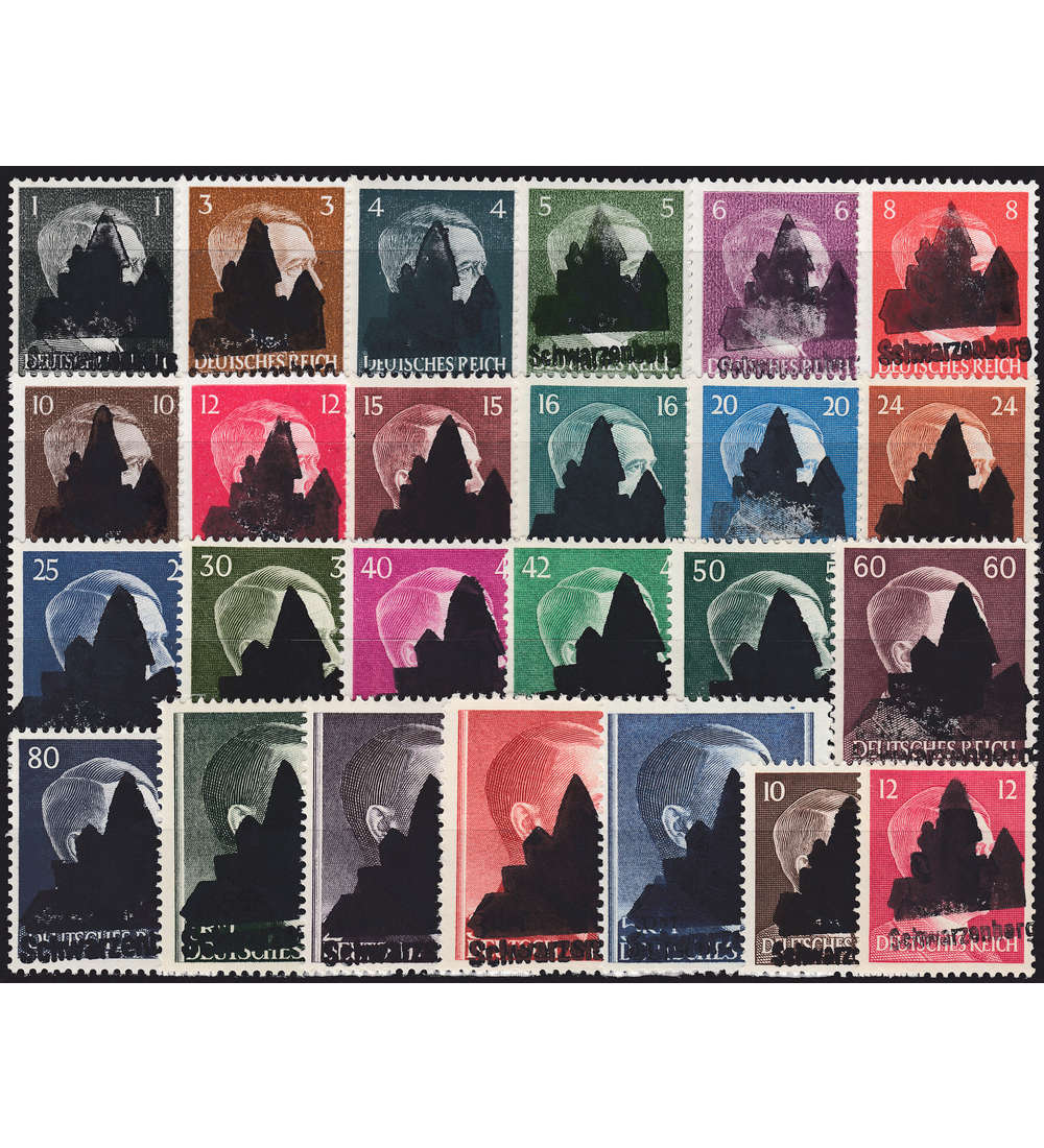 Dt. Lokalausgabe Schwarzenberg Nr. 1-25 II postfrisch **