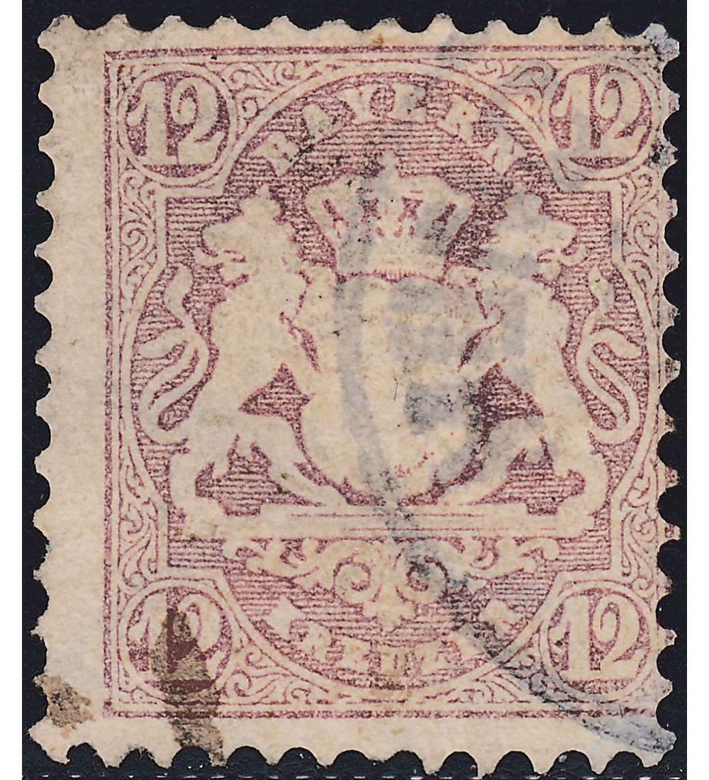 Bayern Nr 26 Y gestempelt geprft und signiert