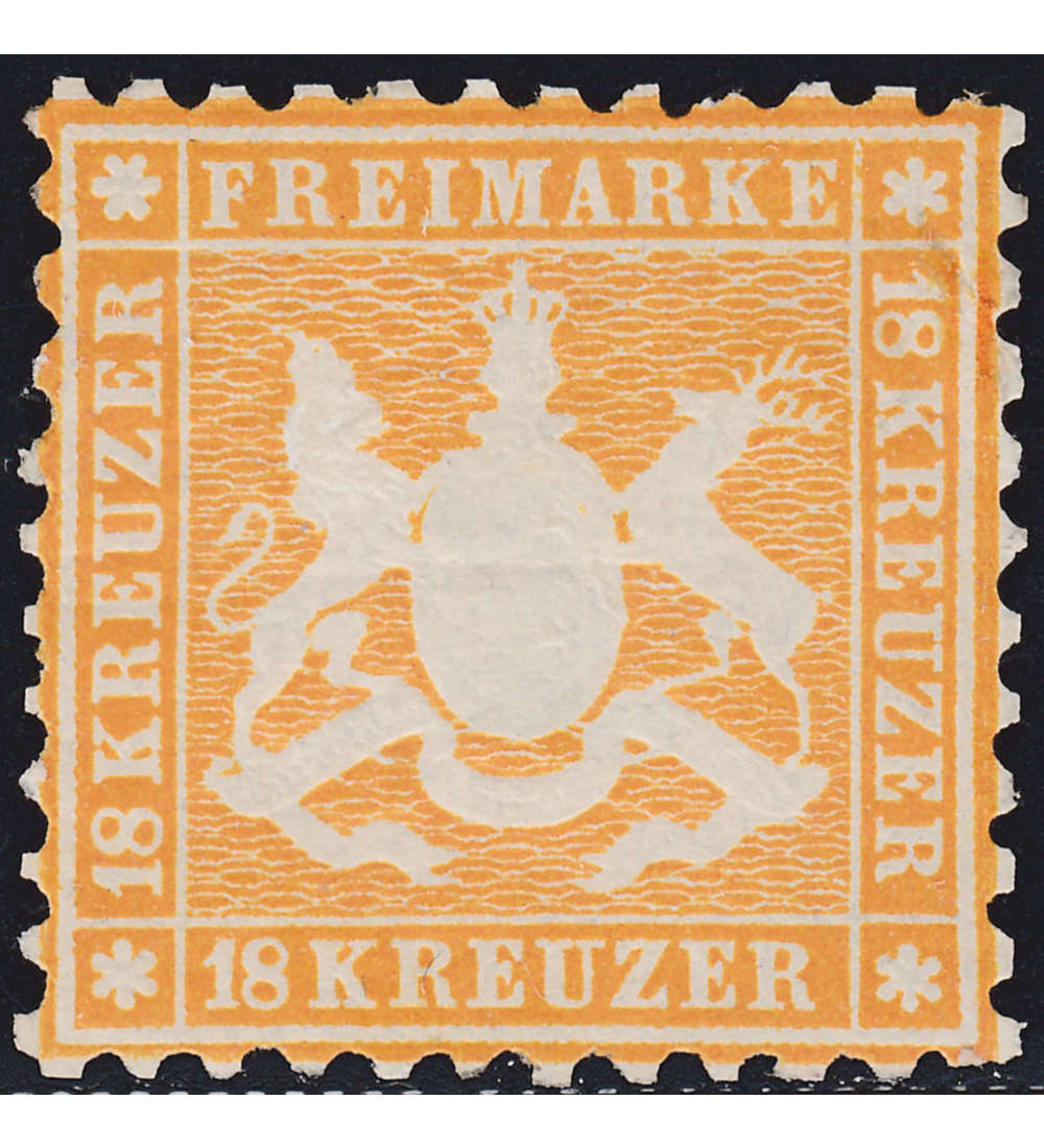 Wrttemberg Nr. 29 ungestempel 18 Kreuzer