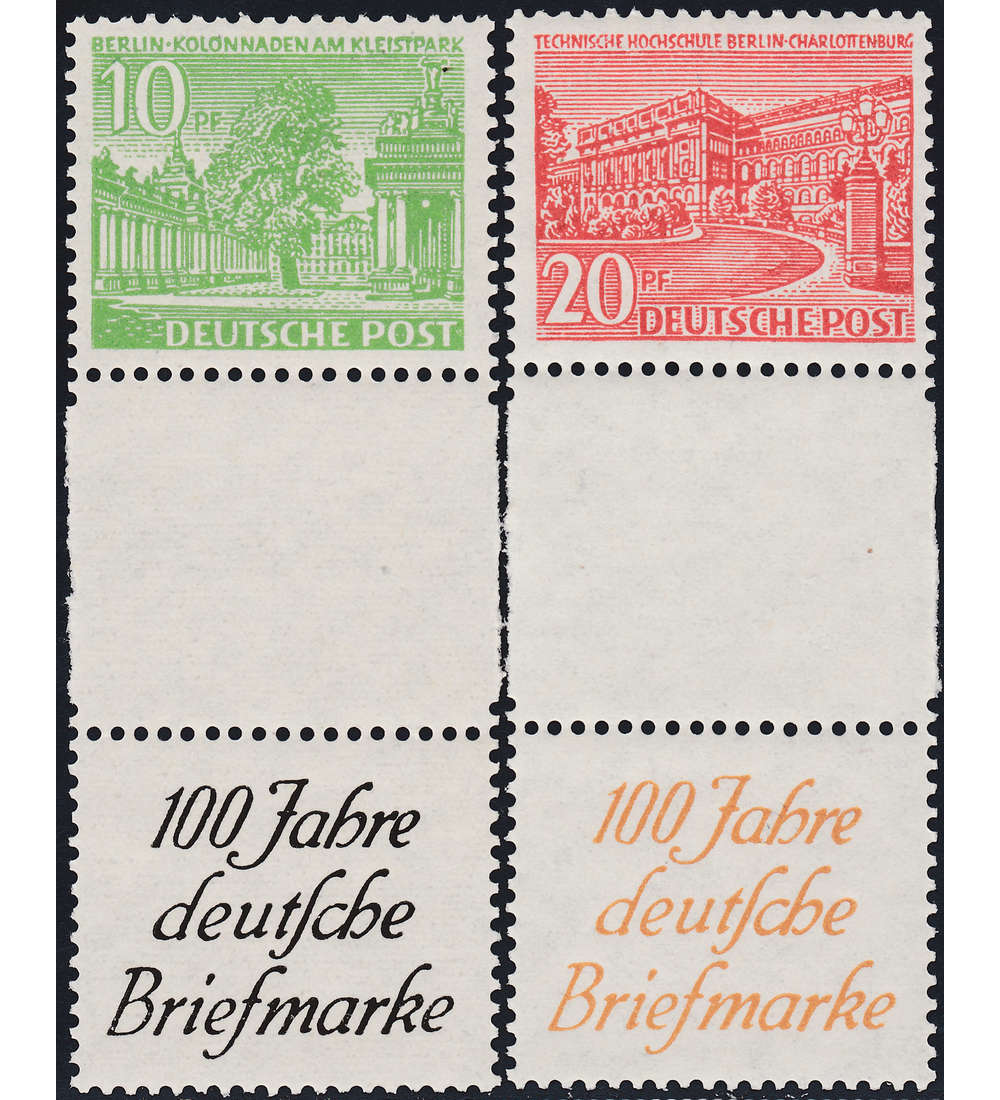 Berlin Zusammendruck Bauten 1949