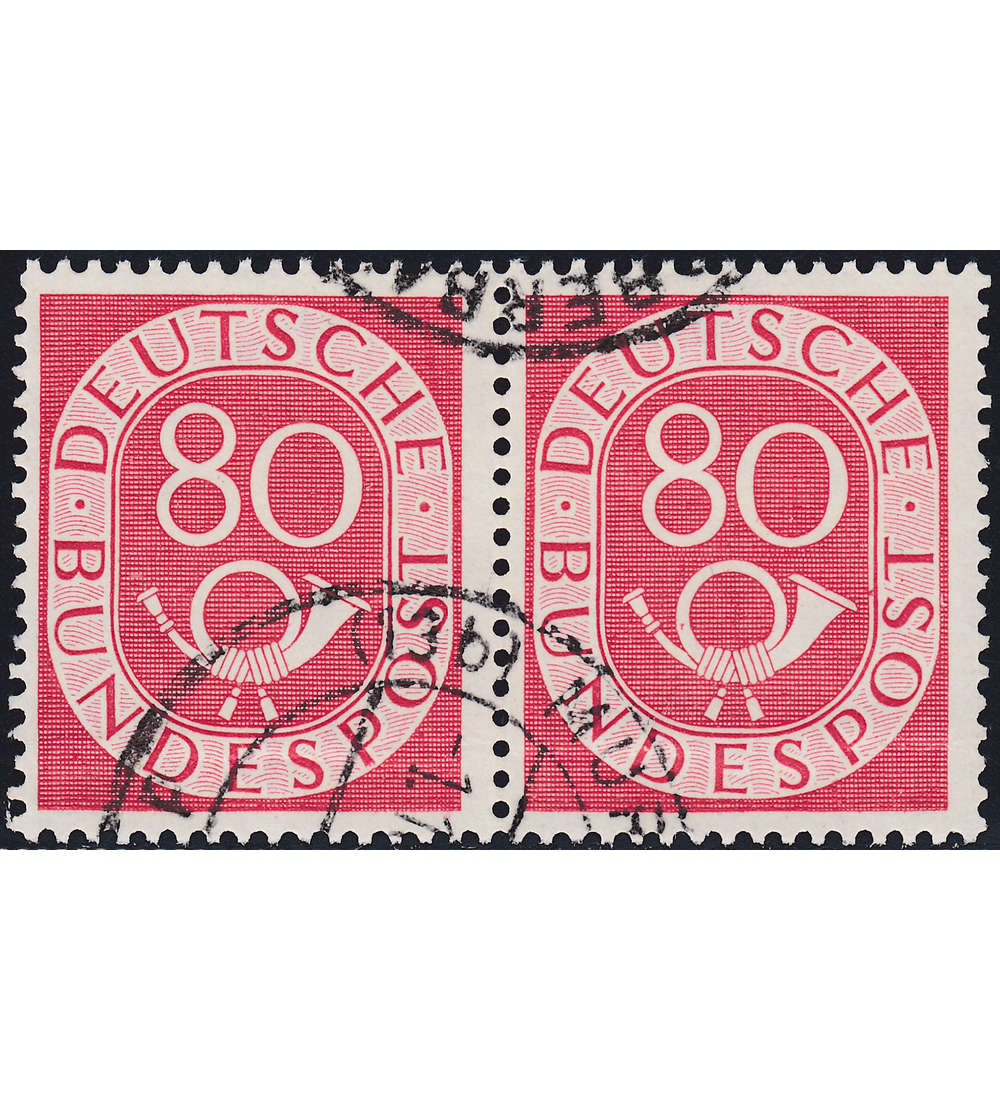 BRD Bund Nr. 137 gestempelt waagerechtes Paar