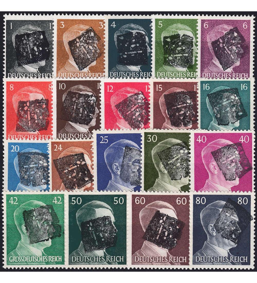 Lokalausgabe Neukirch Nr. 1-19  postfrisch ** Wappen im Viereck