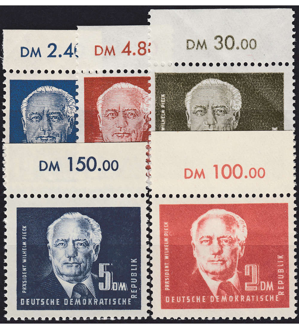 DDR Nr. 251-255 postfrisch ** Oberrand