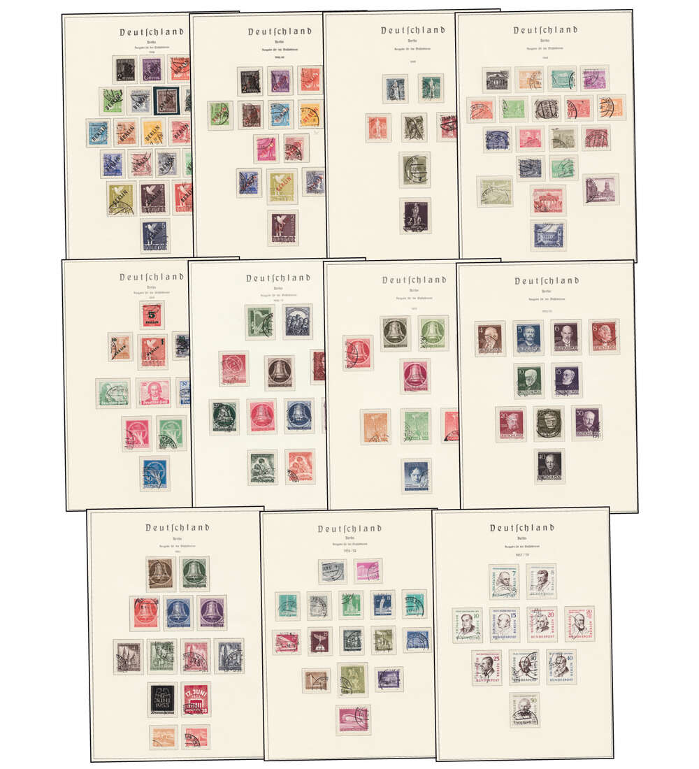 Berlin 1948 - 1990 gestempelt Nr. 1 - 879 ohne Block 1