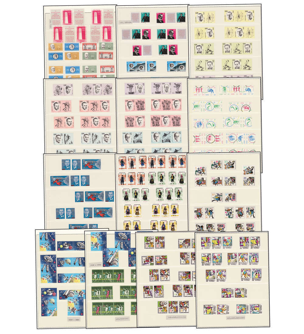 DDR - Zusammendrucke 1959-1989 postfrisch **