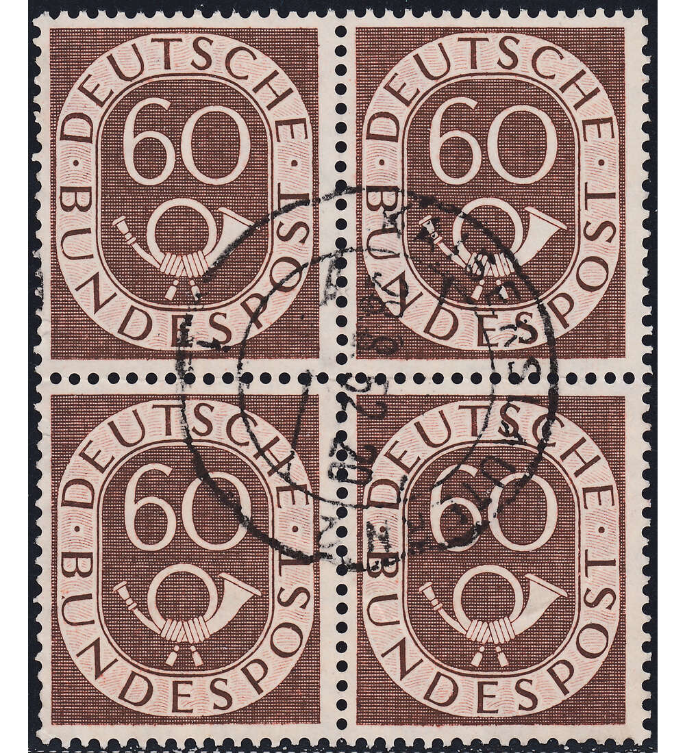 BRD Bund Nr. 135 Viererblock gestempelt in der