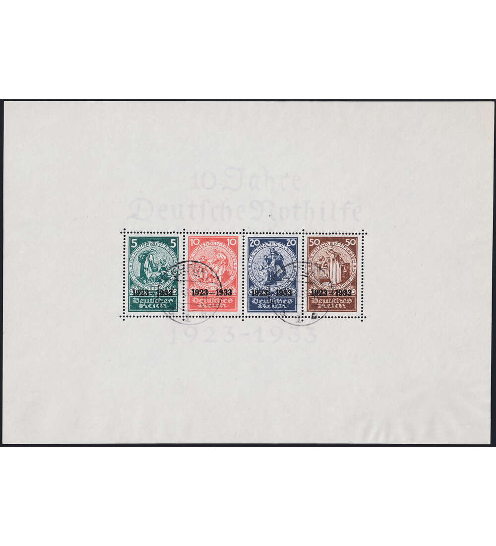 Deutsches Reich Nothilfe-Block Block 2 gestempelt