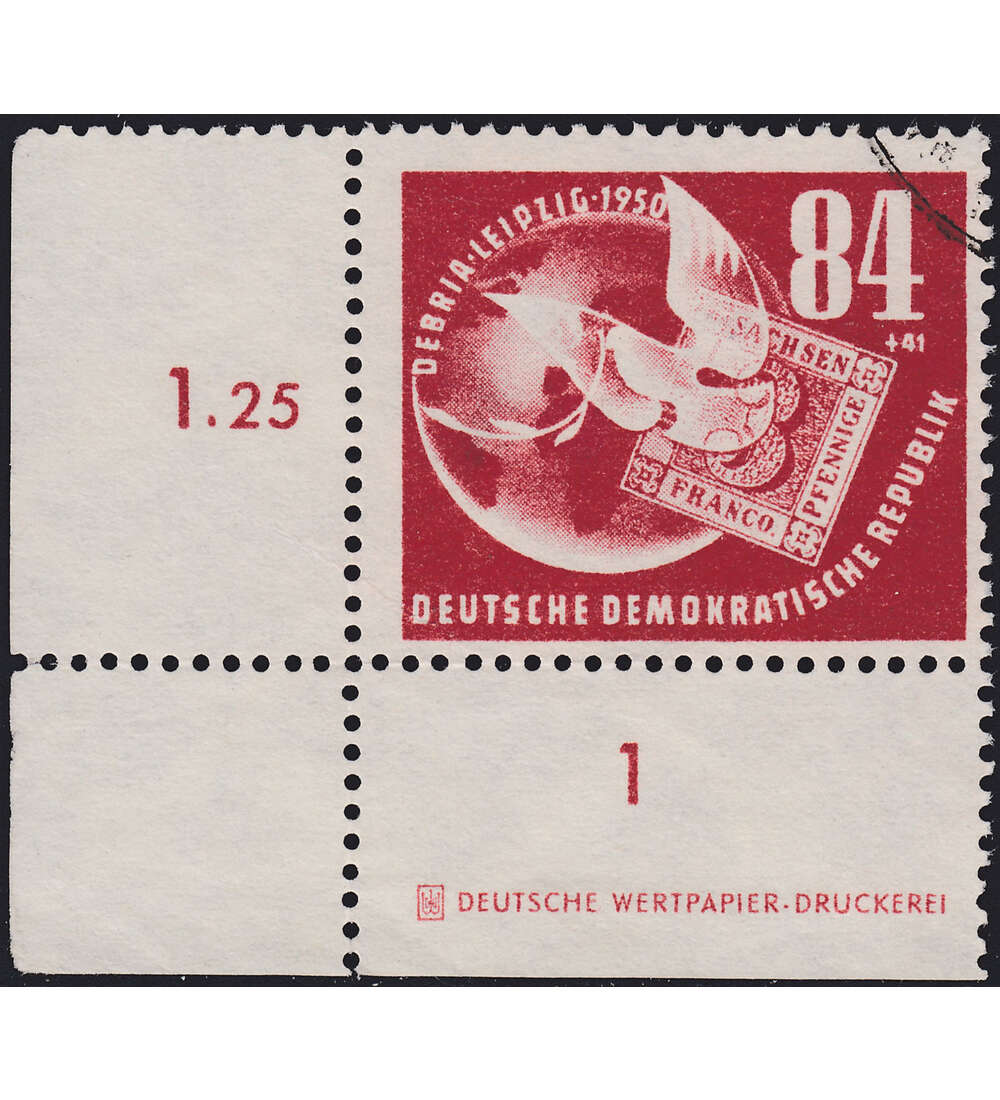 DDR Nr. 260 Druckvermerk gestempelt