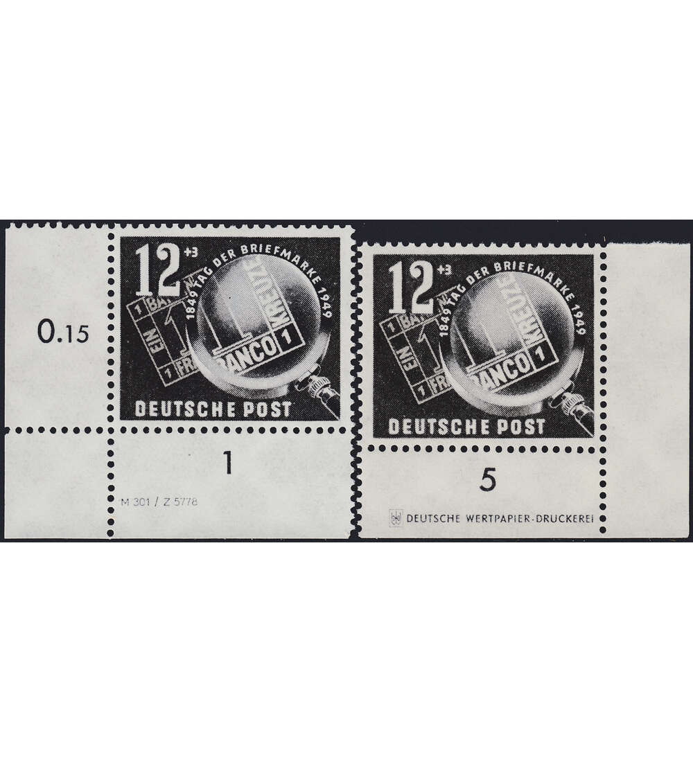 DDR Druckvermerk u. Druckerei- zeichen Nr. 245 postfrisch