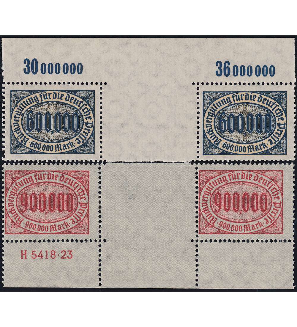 Deutsches Reich - Zwischenstege Gebhrenmarken