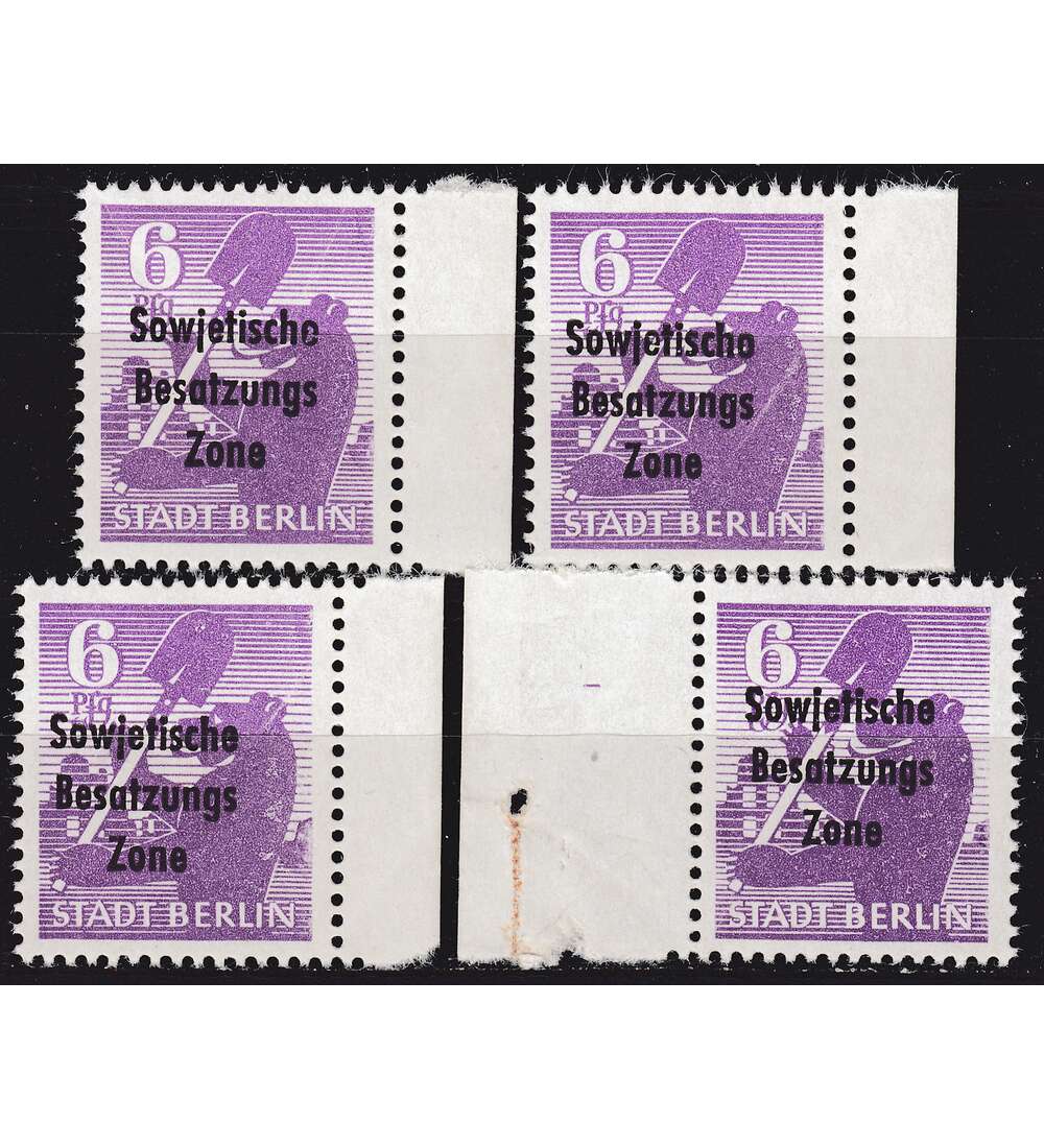 SBZ Nr. 201 A ux Plattenfehler postfrisch **