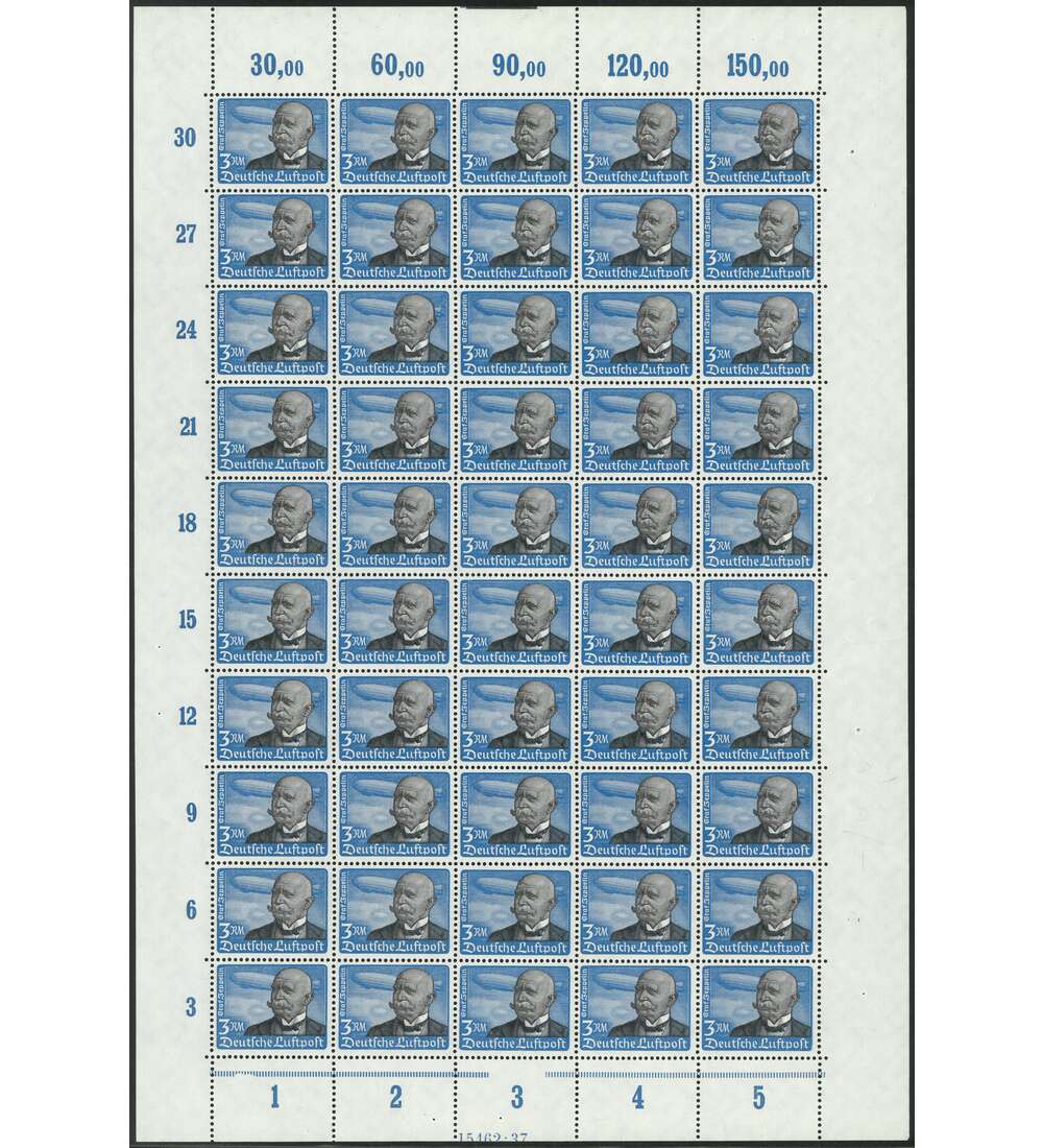 Deutsches Reich Nr. 538 postfrisch ** Bogen